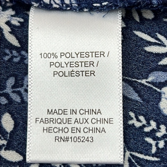 Studio B by Bobeau Women’s Blouse Top Plus Size 3X Blue Sleeveless Polyester - Picture 6 of 9